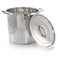 thumbnail image 2 of Gibson Everyday Whittington Stock Pot with Lid, Stainless Steel, 12 Quart Capacity, Kitchenware and Accessories, Silver, 96329.01, 2 of 4