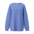thumbnail image 1 of WEAIXIMIUNG Robe Sweat-Shirt Midi Mode Femme Décontractée Couleur Unie Épaule Ample Col Rond Manches Longues Hoodie, 1 of 2