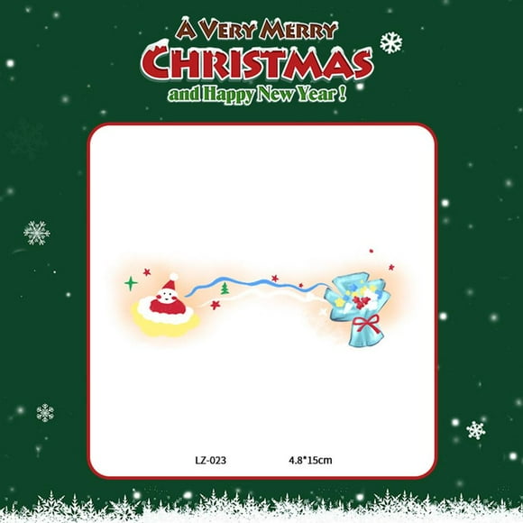 LZ-023 ,Christmas children's cute cartoon face high-end stickers new waterproof makeup face stickers Christmas tree gingerbread man