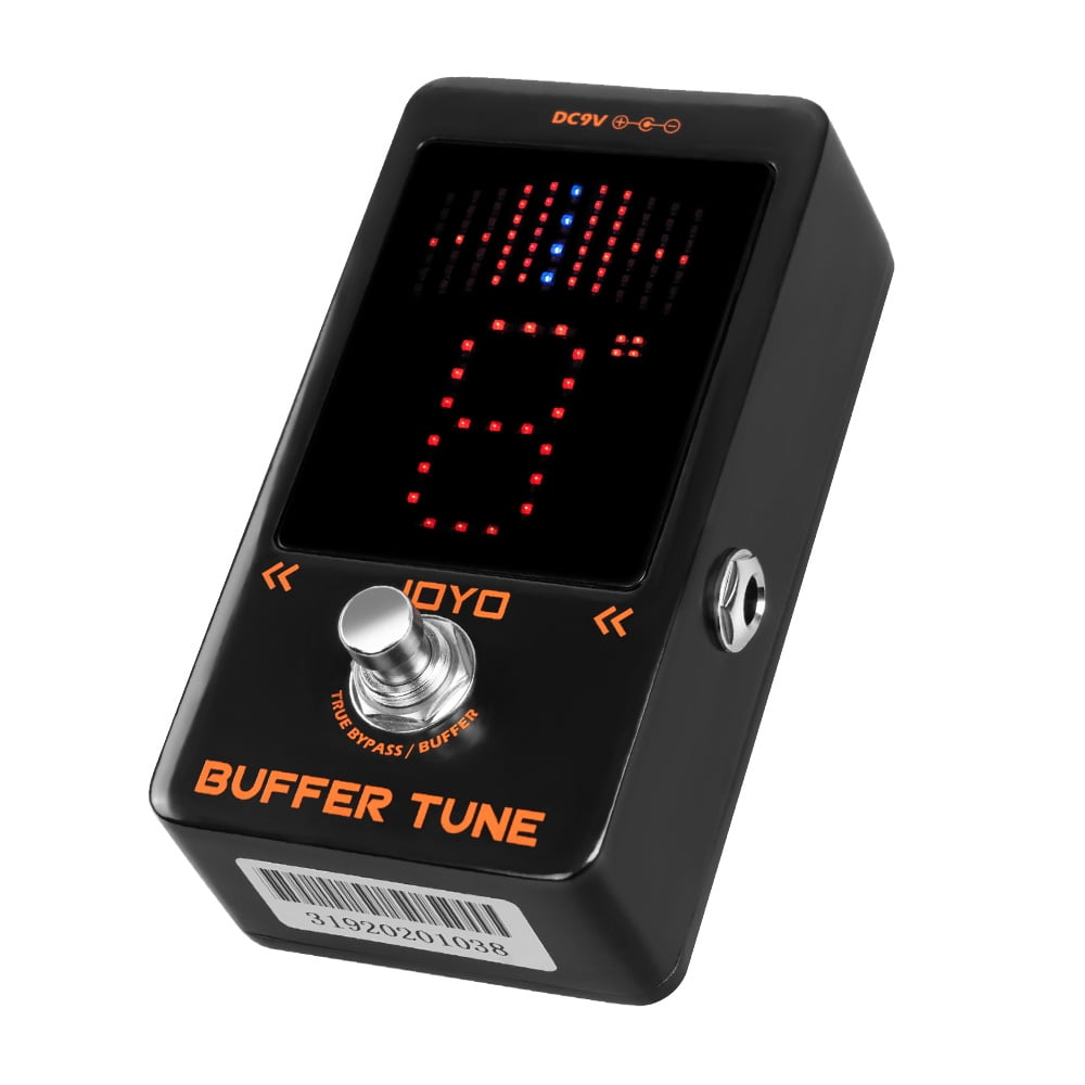 JOYO Buffer Tuner Pedal Built-in Buffer with Accurate Tuning and LED Screen for Electric Bass Guitar Effects (Buffer Tune JF-19)