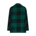 thumbnail image 5 of LEBONYARD Women's Fashion Lapel Button Cardign Solid Plaid Style Jacket Coat Casual Long Sleeve Pocket Loose Fit Turn Down Collar Outwear Jacket, 5 of 9