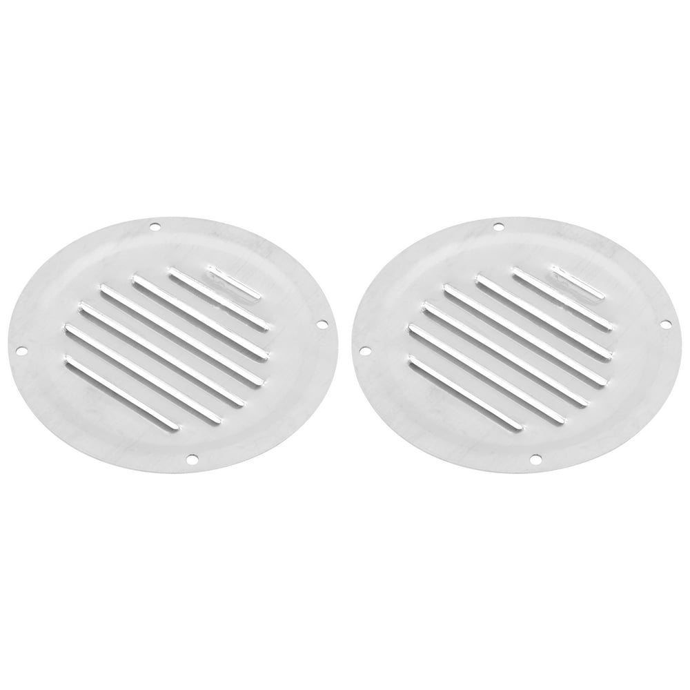 2pcs 5 Inch Round Marine Boat Louvered Ventilation Vent 316 Stainless