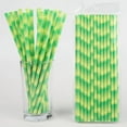 thumbnail image 3 of XIRQI 150Pcs Straws Disposable Premium Paper Construction Paper Straws Bamboo Tree Texture Design Cocktail Straws,Style2, 3 of 4
