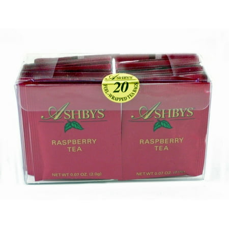 - Ashbys Raspberry Tea Bags, 20 Count Box