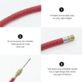 thumbnail image 2 of TEHAUX 14 Pcs Foot Pump Valve Connector Red Nylon Inflating to School, 2 of 8