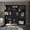 Black#1, variant on Metal File Cabinets, Bartow 3 Piece Home Bookcase set, 60" Wide with 15 Shelves , Living Room Set Set Matt Gray - White, Multicolor Office File Cabinets,Particle Board Steel File Cabinets
