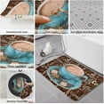 thumbnail image 5 of Coffee Kitchen Rugs Set 2 Piece 18x30in+18x47.2in, Non-Slip Kitchen Mats Set Rubber Backing Indoor Entry Door Mat Carpets - Vintage Blue Coffee Cup Beans Sugar Lump Brown, 5 of 6