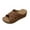 Brown, variant on Clearance under 10 Sandals for Women 2025 Women's Fashion Casual Summer New Style Solid Color Hollow Strap Roman Thick Bottom Wedge Heels