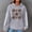 Style2-Gray game day shirts women, variant on Mceream Womens Game Day Sweatshirt Football Long Sleeve Shirt Knit Print Crew Neck Rugby Pullovers Casual Game Day Fan Pullover Top Black S