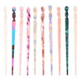 thumbnail image 1 of Palillo de cabello multifuncional 10pcs Pasillo Pelo Multifuncional (patrón mixto), 1 of 5
