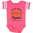 thumbnail image 3 of Inktastic Leukemia Awareness Staying Strong Together and Orange Ribbon Boys or Girls Baby Bodysuit, 3 of 5