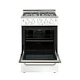 thumbnail image 5 of Unique Prestige 24” 2.3 cu ft Double Oven Gas Range in White, 5 of 7