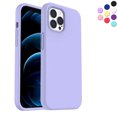 thumbnail image 1 of Entronix Funda de Silicona para iPhone 12 Pro, Suave Al Tacto, Antiarañazos y Antigolpes, Color Morado, 1 of 7