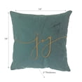 thumbnail image 3 of Maison Concepts Christmas Velvet Joy Embroidered Cushion Green 18X18 - Set of 2, 3 of 4