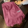 thumbnail image 3 of QASIEATN Popular Scarf for Women Wool Scarf Women Winter Warm Soft Luxurious Solid Colors Box Fall Fashion Accessories, 3 of 4