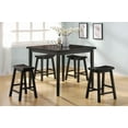 thumbnail image 1 of ACME Gaucho 5Pc Pack Counter Height Set in Black, 1 of 2