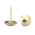 thumbnail image 4 of Uxcell Clavos de tapicería redondos dorados de 11mm de diámetro y 17mm de altura, paquete de 50, 4 of 5