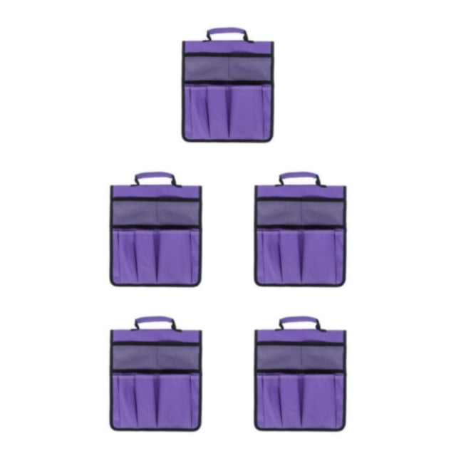 Transemion Work Portable Storage Bags With Ample Storage Space Durable Foldable Garden Kneeler Tool Bag Purple 5Set