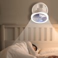 thumbnail image 4 of Ventilador colgante de 4 velocidades 2 en 1, 1200/2400 mAh, ventilador de techo con luz LED para dormitorio, estilo lámpara, 4 of 5