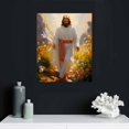 thumbnail image 4 of ARISTURING  Jesus Christian Canvas Painting Wall Art Canvas Picture Poster Black Of Jesus God Walk, Bath Sun Baptism Living Room Hallway Bedroom Bathroom Trim, 4 of 4