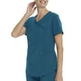 thumbnail image 2 of Scrubstar Women's Antimicrobial Premium Ultimate Mock Wrap Scrub Top, 2 of 11