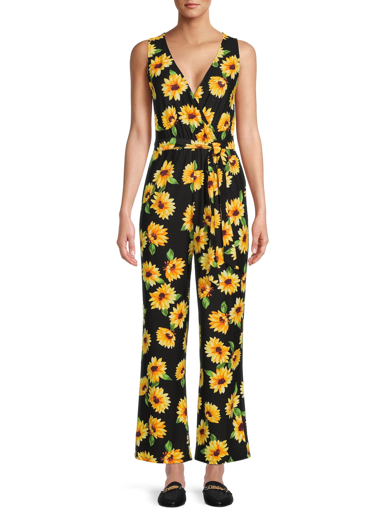 Derek Heart Juniors Surplice Wide Leg Jumpsuit with Belt in Nepal at NPR 5124 Rating 4