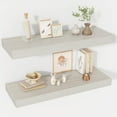 thumbnail image 1 of Floating Shelves  Deep Floating Shelf Wall Mounted  Wall Shelves  Rustic Deep Bookshelf  Extra Deeper &amp; Thicker Display Shelves for Bedroom  Living Room    Set of, 1 of 6
