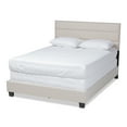 thumbnail image 2 of Baxton Studio Ansa Modern and Contemporary Beige Fabric Upholstered Queen Size Bed, 2 of 8