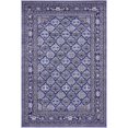 thumbnail image 1 of Unique Loom La Jolla Patchwork Border Area Rug 4' x 6' Rectangle Blue/Ivory, 1 of 1
