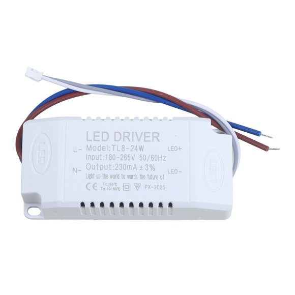 Transformador electrónico para controlador LED 80* 35* 23MM AC180-265V50/60HZ DC90-140V240mA Panel