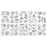 10PCS Heat Shrink Sheet Printable , Heat with Patterns for Adults Craft ...