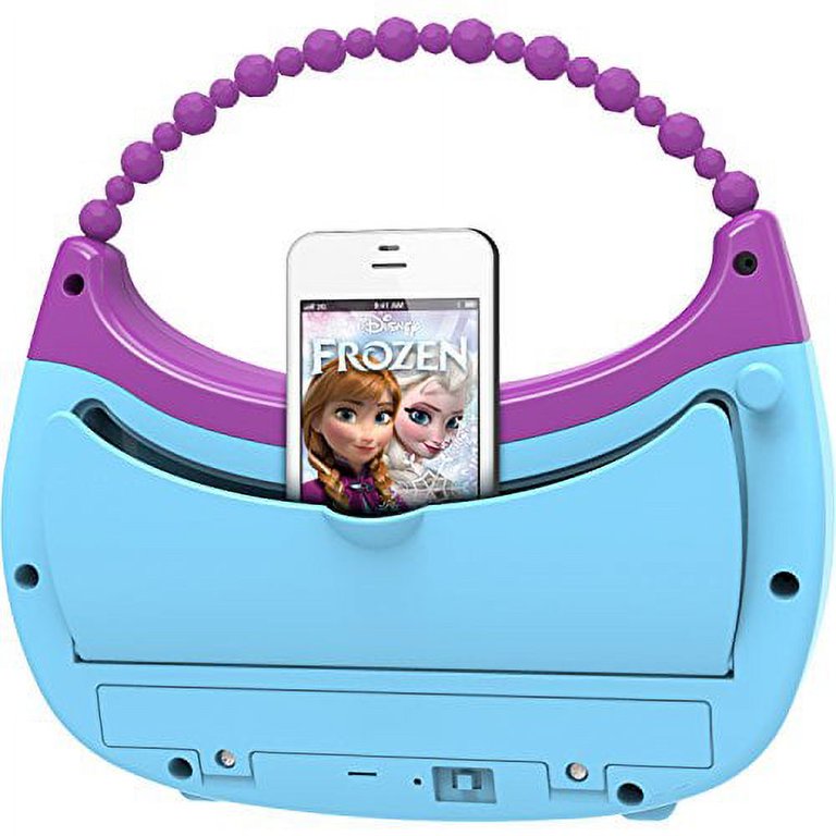 Disney Frozen Anna & Elsa Cool Tunes Sing Along Boombox With Microphone  With Built In Tunes or Connect Your MP3