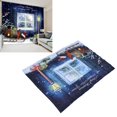 thumbnail image 4 of Cortina de ducha, Impresión digital 3D Sombreado de sol para el hogar Cortina de ducha de Navidad personalizada decorativa con ganchos para ventana para bao ANGGREK HD3117, 4 of 8