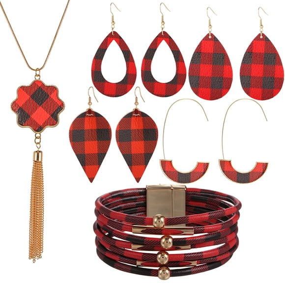 Xihbxyly Elegante Conjunto de Joyas, Elegante Collar con Colgante Del Árbol de La Vida, Colección de 4 Pendientes, Pulsera a Juego, Regalo para Cumpleaños, Aniversarios y Ocasiones Especiales, Perfec