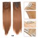 thumbnail image 2 of Extensiones de cabello con clip de 8 piezas Extensiones de cabello humano de 31,5 pulgadas Cabello Remy para mujeres Cgtredaw Para estrenar, 2 of 9