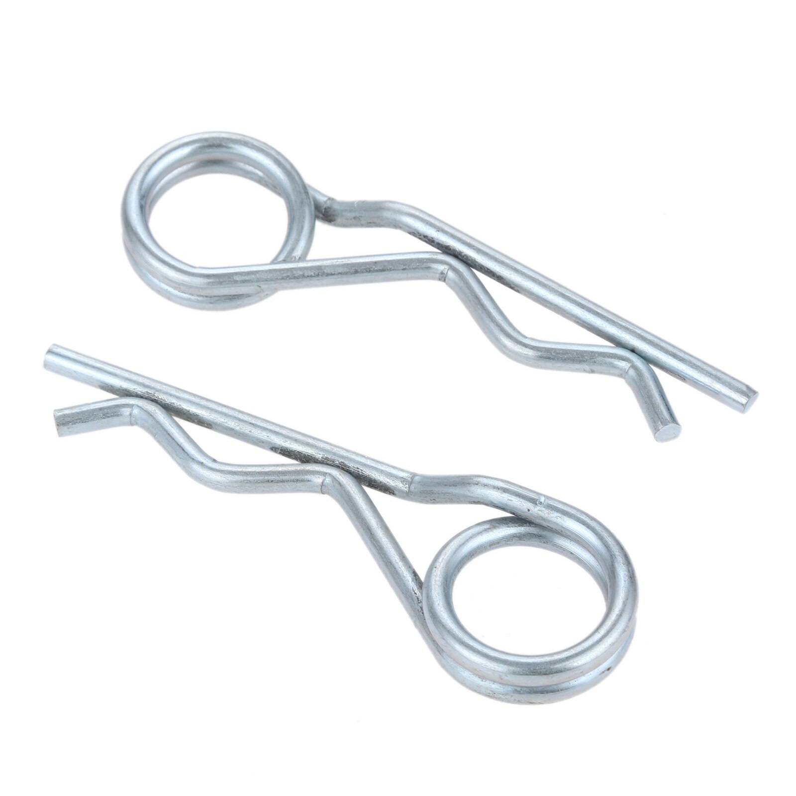 Double Coil R Clip Retaining Cotter Hair Pins Steel Double Ring Cotter Pins for Trailer Stroller