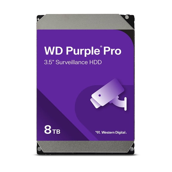 WD Purple Pro WD8002PURP 8TB 7200 RPM 256MB Cache SATA 6.0Gb/s 3.5" Hard Drives Bare Drive