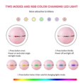 thumbnail image 4 of Juguetes automáticos inteligentes para gatos, pelota interactiva con hierba gatera, recargable por USB, campanas de plumas LED de colores, juguetes para gatos y gatitos, color rosa, 4 of 5