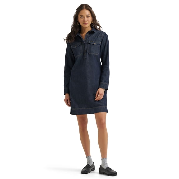Lee® Women's Long Sleeve Popover Western Dress