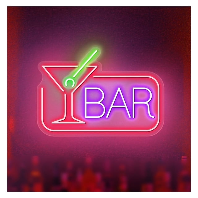 Letrero De Neón Para Bar, Sala Juegos, Dormitorio, Estar, Fiesta Cumpleaños, Decoración Pared, Negocio, Restaurante, 45cm
