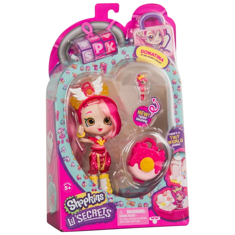 Shopkins Lil' Secrets, Shoppies Doll with Mini Playset, Donatina