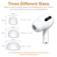 thumbnail image 5 of Ear Tips for AirPods Pro (2nd Generation) Replacement Silicone Earbuds Tips - 3 Pairs Eack Pack(S M L), 5 of 10