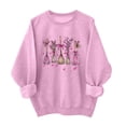 thumbnail image 2 of Nfurl Women's Pink Ribbon Graphic Sweatshirts Long Sleeve Breast Cancer Shirts for Women Fall Winter Pullover Tops Gifts for Breast Cancer Survivor Pink,XL, 2 of 5