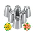 thumbnail image 2 of 6 Pieces Russian Piping Nozzles Set Flower Frosting Tips Nozzles Reusable, 2 of 7