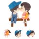 thumbnail image 1 of unbranded 1Par De Pareja En PVC Delicada Para Escritorio Y Auto Color Azul, 1 of 6