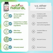 5-in-1 UTI Pills with D Mannose, Cranberry PAC Extract, Probiotics and Vitamin C & D