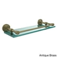 thumbnail image 3 of Dottingham 16-in Glass Shelf with Gallery Rail in Satin Nickel, 3 of 5