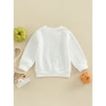 thumbnail image 4 of Bagilaanoe Toddler Baby Girl Boy Halloween Sweatshirt Long Sleeve MINI Letter Cartoon Print Pullover 6M 12M 18M 24M 3T Fall Tops, 4 of 8