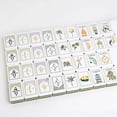 thumbnail image 4 of American 4-layer leopard print white lotus mahjong set, 160 tiles, handmade mahjong tiles, casual mahjong tiles, acrylic mahjong tiles., 4 of 4