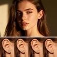 thumbnail image 5 of Moissanite Stud Earrings for Women |Round Cut D Color VVS1 Clarity ,F136 Implant Grade Titanium Earrings Stud,Hypoallergenic Earrings,Earrings for Men and Women,Everyday Studs, 5 of 7